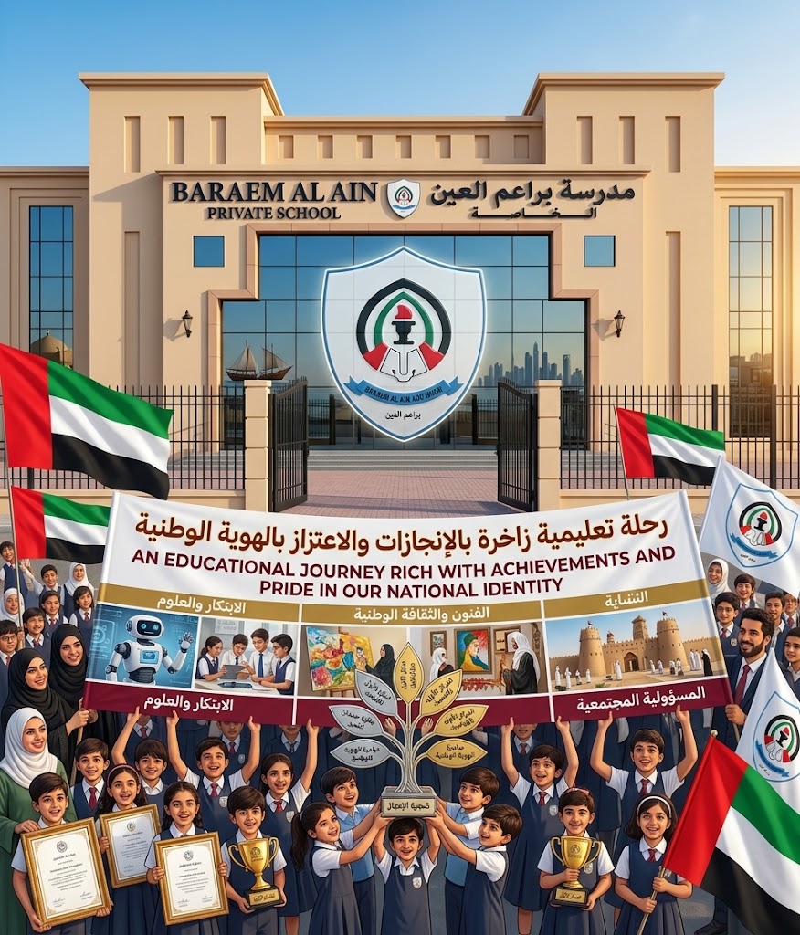 طلاب وطالبات مدرسة براعم العين المتفوقين